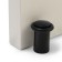 Door stop u301bl, d = 27 mm, h = 57 mm, black color is black