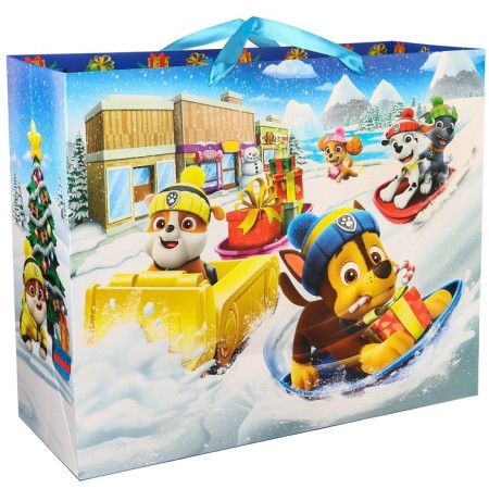 New Year. Gift package "Happy New Year!" 49x40x11 cm, puppy patrol-1