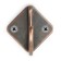 Hook furniture tundra TKO026, one -rod, copper, 20 pcs