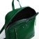 Women's backpack made of artificial leather with lightning, 3 pockets, green color
