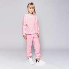A set for a girl (hoodies, trousers) Minaku: Casual Collection Kids SV-pink color, height 110