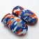 Winter children's mittens minku "khaki", central orange, rr 15-16 (17*7 cm)