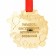 Children's medal for graduation "graduate", on tape, gold, plastic, d = 6.9 cm