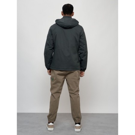 Sports male jacket, size 50, dark gray color-6