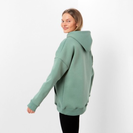 Huds with a hood was laid down, olive color, size 50-4