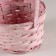 Wicker basket, d16x10xh32cm, pink, bamboo