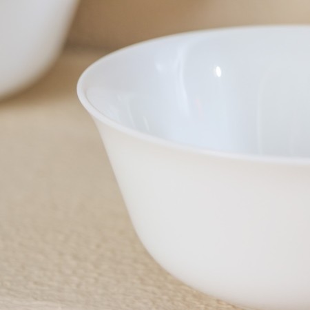 Set of salad bowls Luminarc EVERYAYDAY, 330 ml, D = 12 cm, glass -ceramic, 6 pcs, white color-3