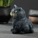 Figure "Cat sits" gray-blue, 10x9x11cm