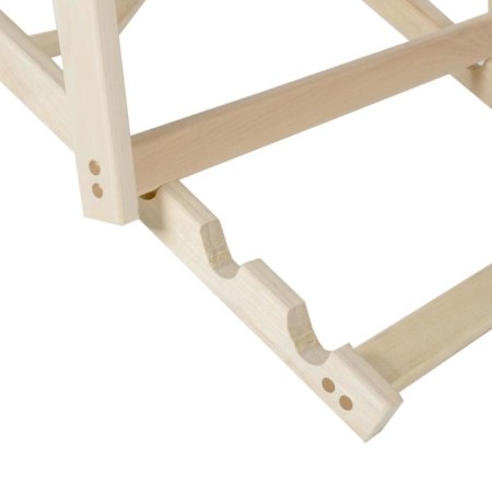 Flexible deck chair, linden 65x103x15 cm-2