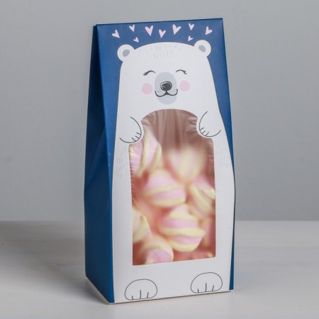 Confectionery box, packaging "Bear", 9 x 19 x 6 cm-4