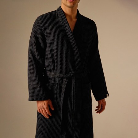 Wafel dressing gown men SL Home: BOHO "Dark Mare", size XL, 100% cotton, 280 g/m2-5