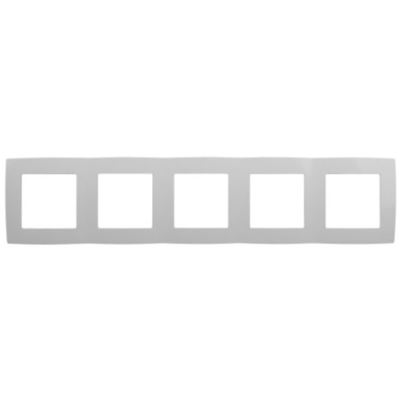 Frame for a circuit breaker for 5 posts, era12, white