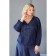 Female pulver, size 52, blue color