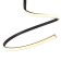 Ceiling chandelier Mantra Nur, LED, 2400LM, 2800K, 640 mm, brown color