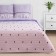 Bed linen "Ethel" euro Violet Love 200*217 cm, 240*220 cm, 70*70 cm - 2 pcs