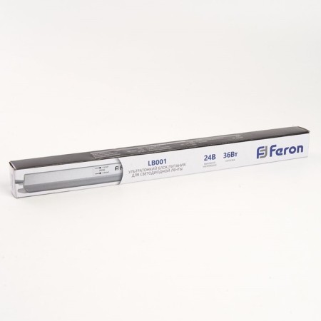 Electronic transformer for 24 W LED tape, Feron, LB001, 1.5A, 36 W-5