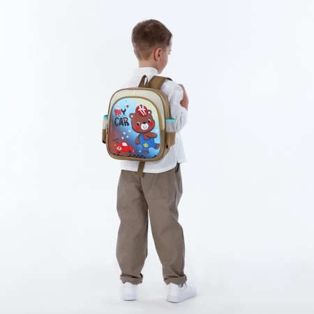 Baby backpack on lightning, "chosen", beige color-6