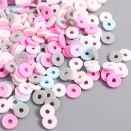 Beads for PVC creativity "Red-blue" set ≈ 330 pcs 0.1x0.6x0.6 cm-1