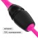 Bulas for rhythmic gymnastics inserted Grace Dance, 36 cm, pink/black color