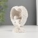Souvenir Polystone "Baby sleeping in the heart of wings" White 7.8x6.8x4 cm