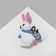 Brooch "Hare" traveler, color in gold