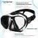 Diving mask Onlytop, black/white color