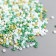 Glass beads 11/0 "matte. Melange Green" 10 g