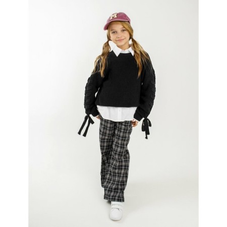 Свитер для девочки Amarobaby Knit Wear, рост 152 см, цвет чёрный-17