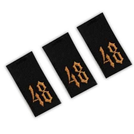 Textile strip "48", 4.6 x 1 cm-1