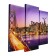 Carty clock wall-mounted, modular "Bridge Golden Gate", silent, 60 x 80 cm, triptych