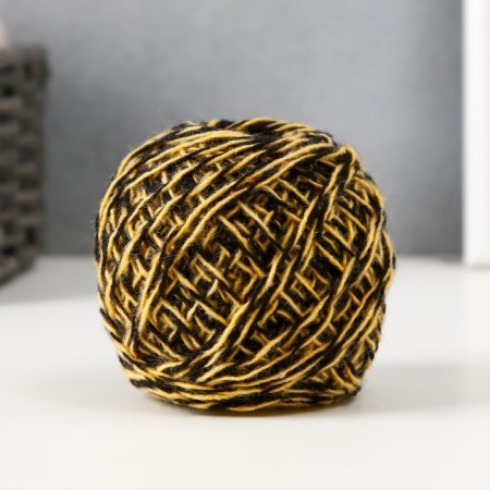 Acryl yarn 100% acrylic, 100m/40 ± 5 g (melange yellow-black)