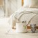 Basket for storage of manual weaving, cotton 29x29x26 cm