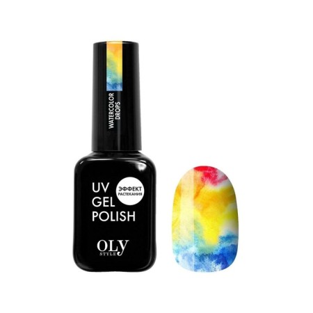 Gel-lacquer, Olystyle UV Watercolor Drops, with spreading effect, 10 ml-2