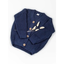Кардиган для девочки Amarobaby Knit, рост 134 см, цвет синий