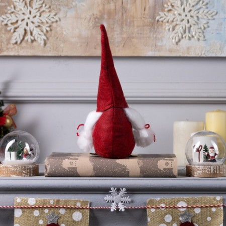 LED figure "Red in a cap" 12 × 22 × 11 cm, textiles, batteries AG10x3, glow warm white-2