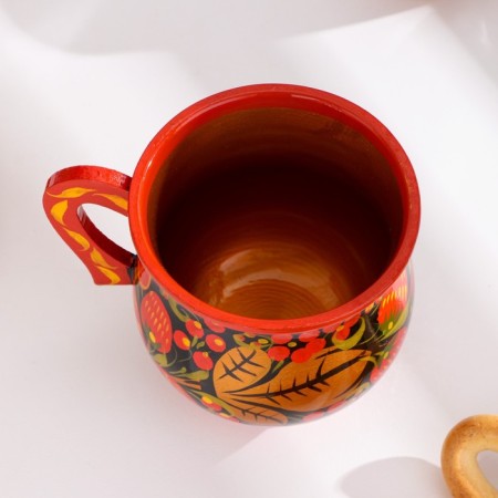 Mug "Sokovo", 9 × 9 cm, Khokhloma, mix-4