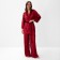 Women's costume (jacket, trousers) KAFTAN, size 52-54, burgundy color