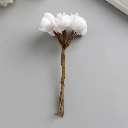 A set of decorative bouquets "Creative" 6pcs, white-2