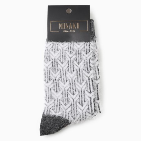 Women's terry socks minku, gray color, rr 36-41-2