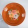 Set for pancakes 7 items: 1 pc. Pancake, 6 pcs. plates, with painting, multi -flowers