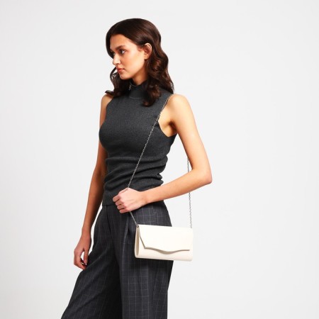 Bag-clate on magnet, beige color-6