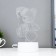 Touchscreen lamp "Bear in a hat" LED 7 USB colors/from white batteries