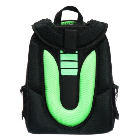 School backpack 38 x 30 x 16 cm, ergonomic back, Stavia "cyber", black-5