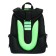 School backpack 38 x 30 x 16 cm, ergonomic back, Stavia "cyber", black