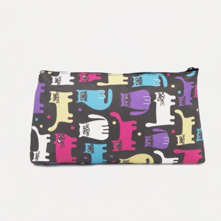 Cosmetic bag with lightning, black/multi -colored color-1