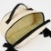 Cosmetic bag with a zipper, with a lining, beige color