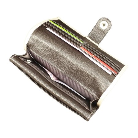 N/k wallet, magnet, karm. 14, d/coins 1, departments 5, metallic/brown. Fleet-3