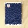 Lace elastic fabric, 180 mm × 2.7 ± 0.5 m, blue color