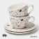 Set of Porcelain Magistro TERAZZO, 4 objects: 2 cups 150 ml, 2 saucers d = 12.5 cm