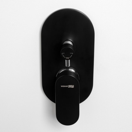 Shower mixer Wasserkraft Elbe 7441, single -leaf, without watering can, without spout, black-1